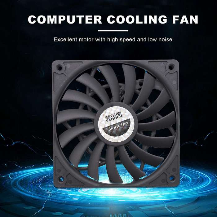 Thin 12mm Thickness 120X120X12mm 12V Computer Host Fan with Speed