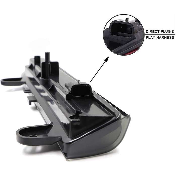 Third Brake Light LED Stop Tail Lamp High Mount Brake Light for 1500 2500 2000-2006 Black