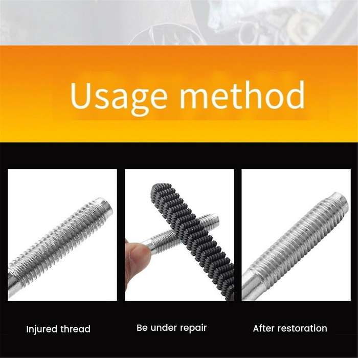 Thread Repair Restoration File for Riders Mechanics Pipe Bolt Teeth Correction Restoration Sae/un M