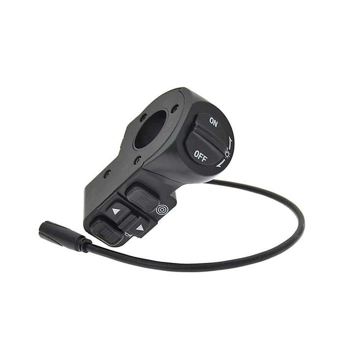 Three-In-One Switch Electric Bicycle Scooter Headlight Turn Signal Horn Control Button Self-Locking