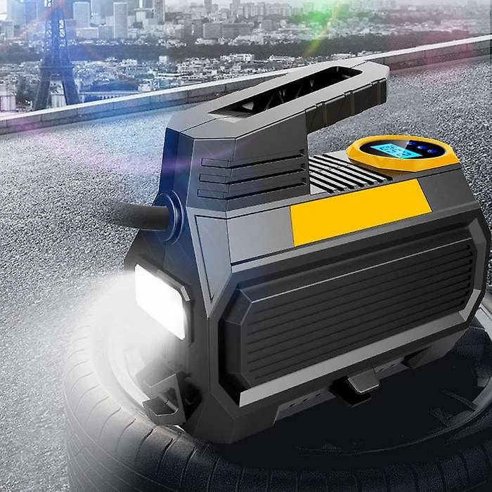 Tire Inflator Portable Tire Pump for DC12V with Digital Pressure Gauge (150 PSI) Emergency Flashligh
