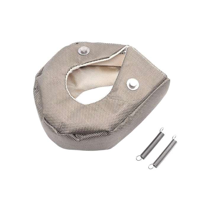 Titaniums Turbos Blanket Cover for Turbocharger Heat Shield Cover with Fastener Springs for T3 T25 T
