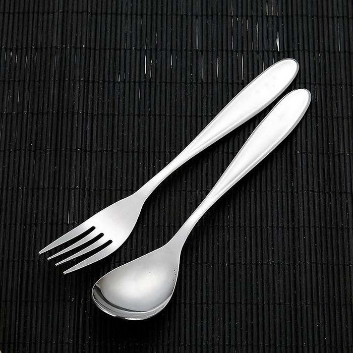 Titanium Spoon Fork Cutlery Set Dinner Fork Spoon Home Outdoor Tableware Camping Hiking Picnic
