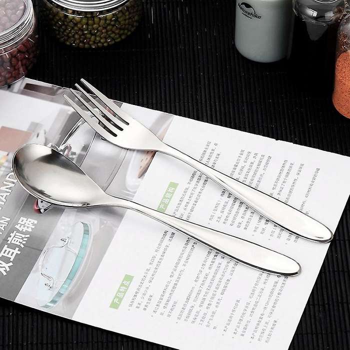Titanium Spoon Fork Cutlery Set Dinner Fork Spoon Home Outdoor Tableware Camping Hiking Picnic