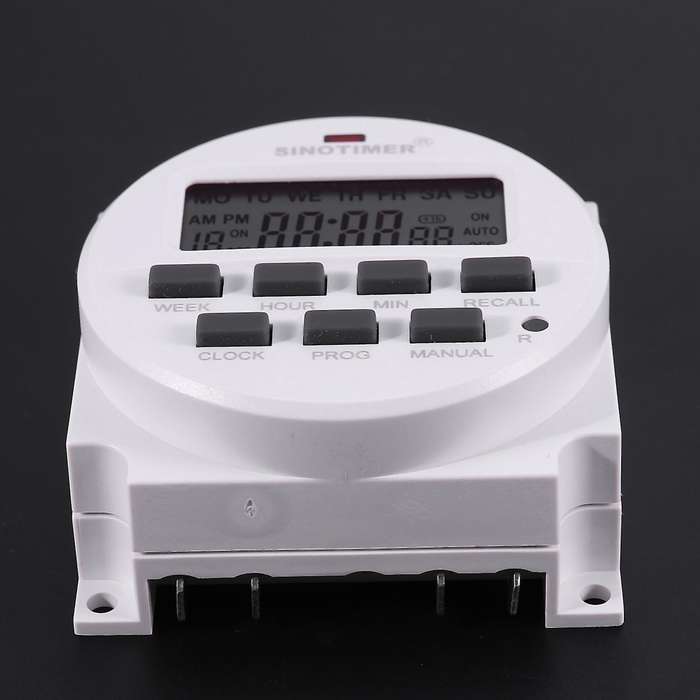 Tm618h-2 220v Ac Digital Time Switch Output 220v 7 Day Weekly Programmable Timer Switch for Lights