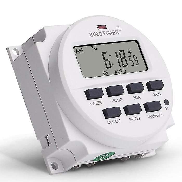 Tm618sh-1 1 Second Weekly Programmable Digital Timer Automatically Turn On Off Microcomputer Time