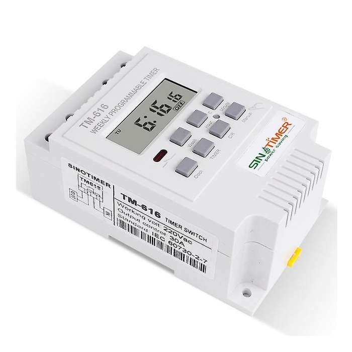 Tm616w-2 30a 220v Electronic Weekly Programmable Digital Time Switch Relay Timer Control Timer Din R