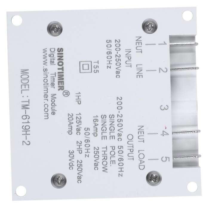 Tm-619H-2 230Vac Weekly Programmable Digital Timer Lighting Switch Output 220V Voltage with Dustproo