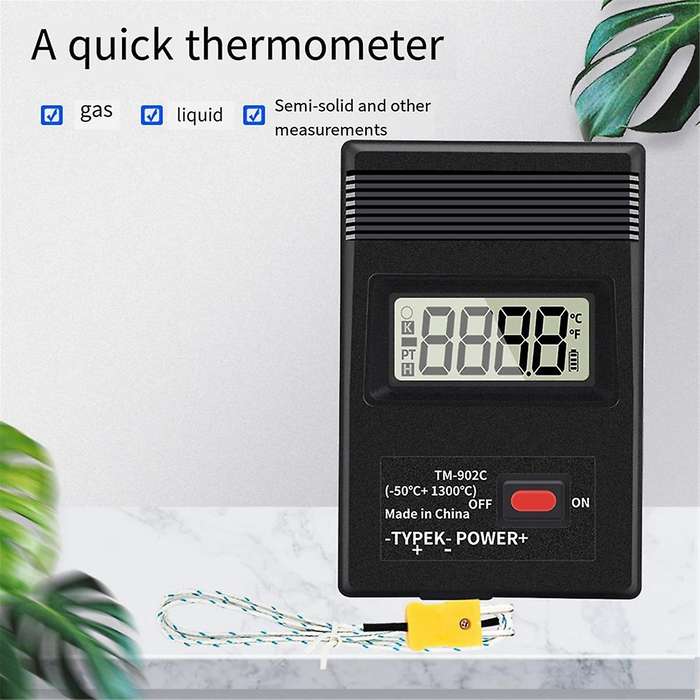 TM-902C K Type Digital LCD Temperature Detector -50 to 1300 Thermometer Industrial Thermodetector Me