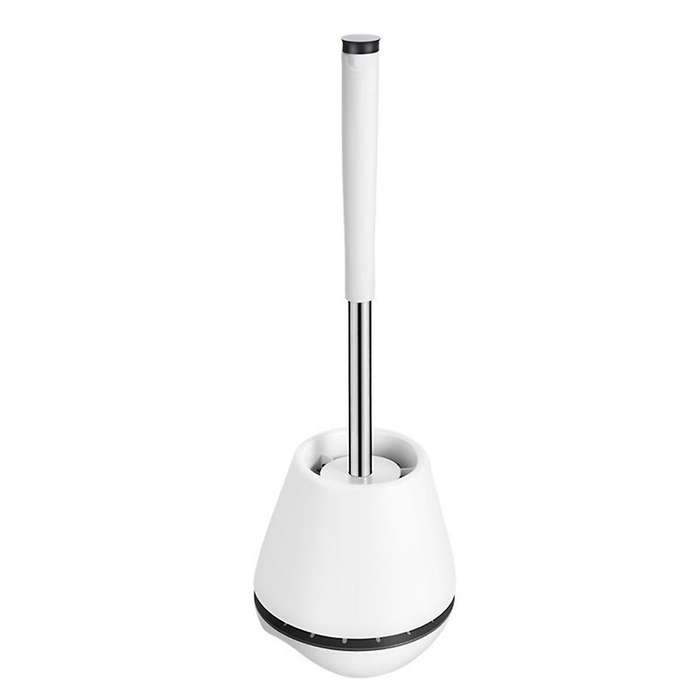 Toilet Brush and Holder Set, Silicone Bristles Bathroom Cleaning Bowl Brush Kit with Tweezers,and Ha