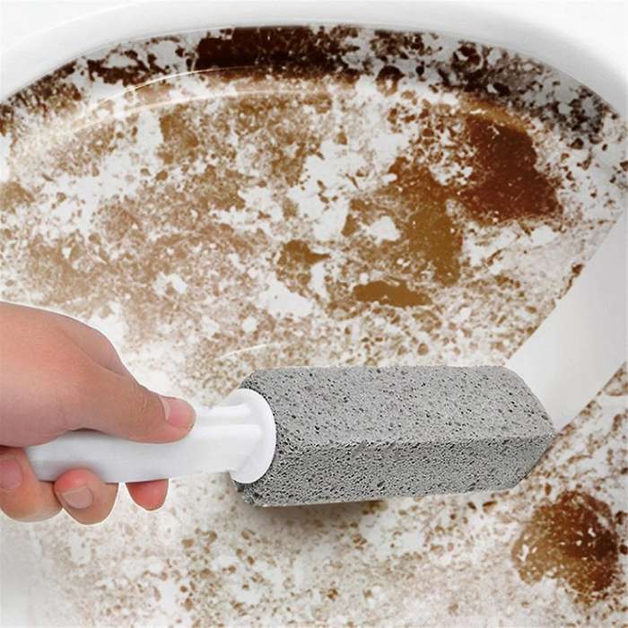 Toilet Brush, Pumice Toilet Cleaning Brush Toilet Bowl Stains Yellow Dirt Pumice Stone Brush, Bathro