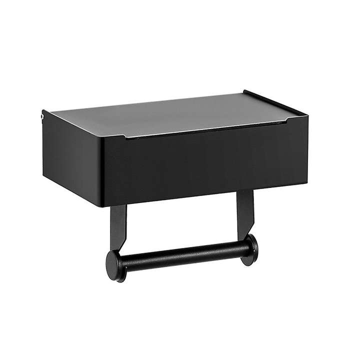 Toilet Paper Holder with Shelf and Storage - Flushable Wipes Dispenser for Bathroom,keep Your Wipes