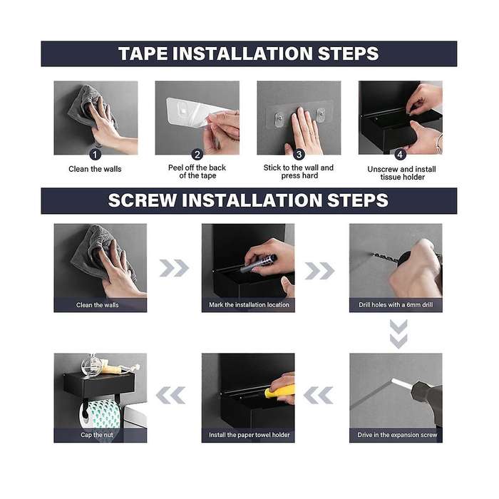 Toilet Paper Holder with Shelf and Storage - Flushable Wipes Dispenser for Bathroom,keep Your Wipes