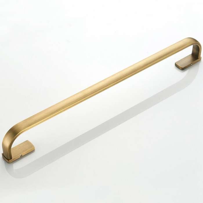 Toilet Towel Bar Single Bar Brass Bathroom Wall Mounted Towel Rack Brushed Bronze