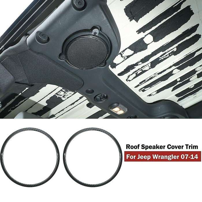 Top Roof Speaker Cover Trim Ring Decor for Wrangler JK 2007-14 Accessories
