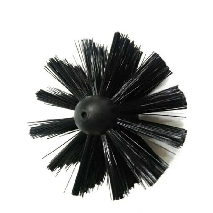 Top to Bottom Chimney Cleaning Brush, 8 Rods + Brush Head, Anti Fire Nylon Bristles, Efficient Flue