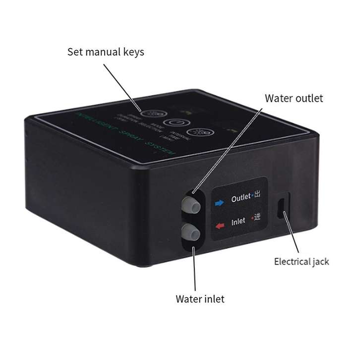 Touch Screen Automatic Mist Rainforest Sprays Intelligent Ecological Cylinder Electronic Timer Sprin