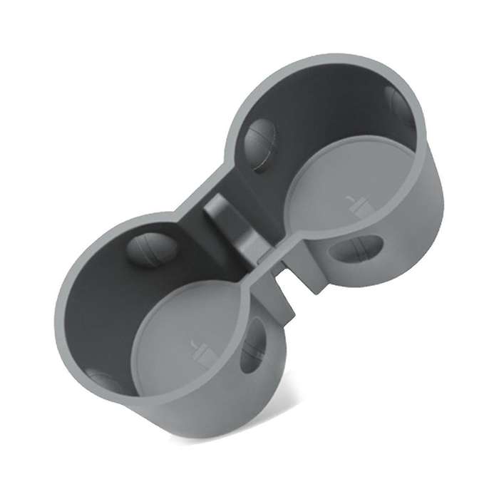 TPE Double Hole Water Cup Fixing Holder Storage Box Console Cup Holder for Model 3 Model Y 2021 202