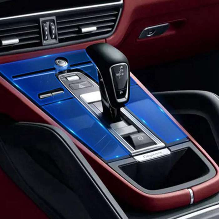 TPU Car Anti-Scratch Center Control Panel Protective Film for  2018-2020
