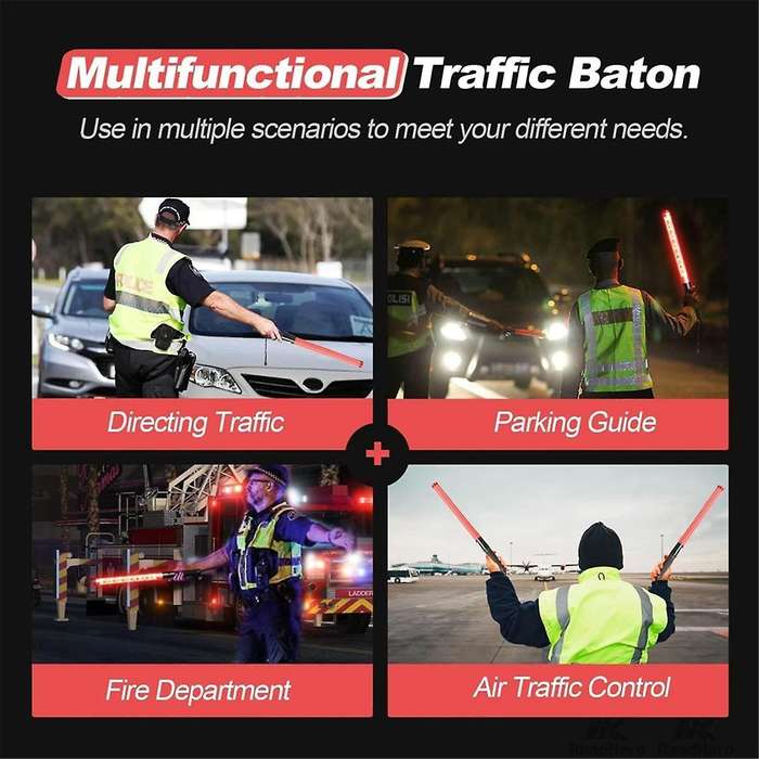 Traffic Batons, Led Traffic Control Stick,Safety Light Batons, Signal Batons for Parking and Airport