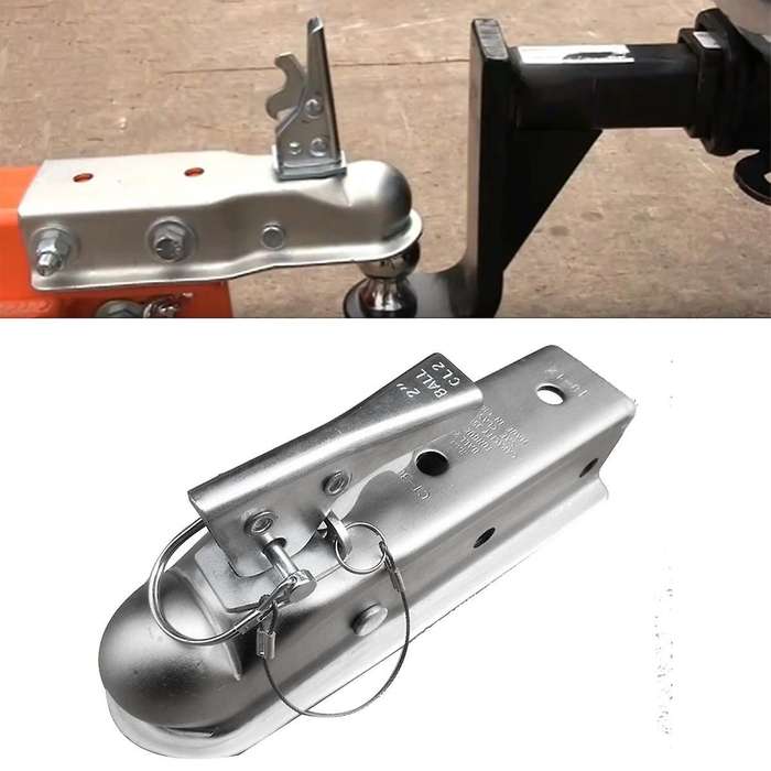 Trailer Coupler 2 X 2 Inch Hitch Ball Coupling Straight Tongue 3500 Lbs Rv Parts Accessories