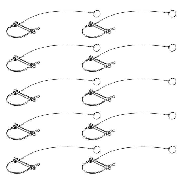 Trailer Coupler Pin 5/16-inch Diameter X 2-3/4-inch Long Trailer Pins with Plastic Coating 10pc 11-