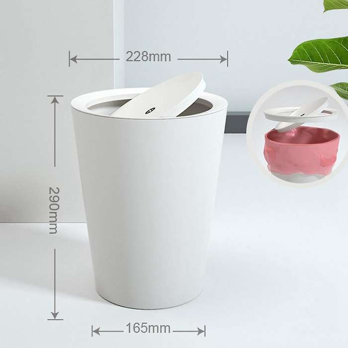 Trash Can Shake Lid Type Household Simple Bathroom Large Living Room Bedroom Nordic Style Paper Bask