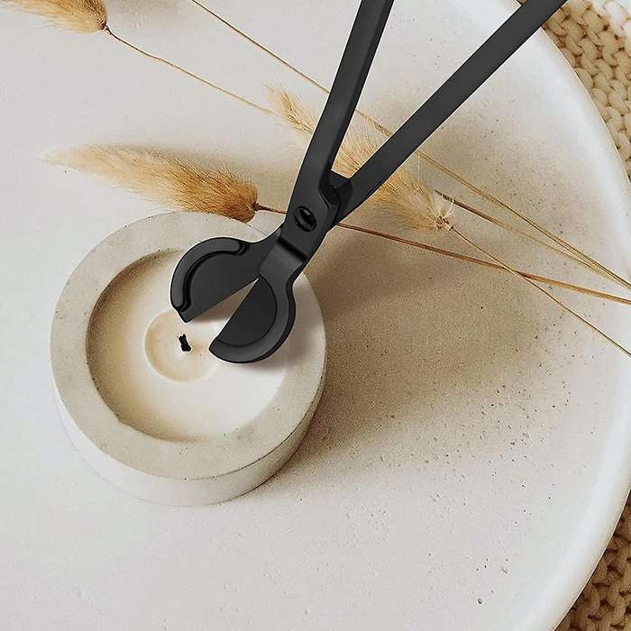 Trimmer Candle Wick Cutter Candle Scissors Stainless Steel Wick Cutter Scissors Black