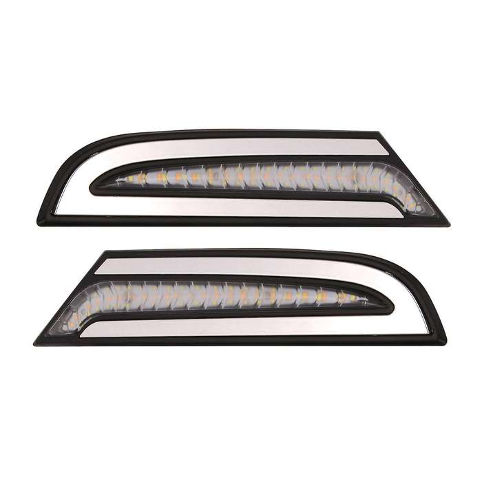 Truck Front Bumper Daytime Running Light Fog Light Yellow and White Turn Signal for - Truck MP3