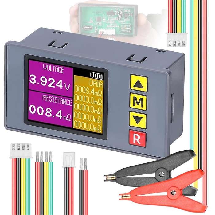 TS457 Voltage Internal Resistance Tester AC 4-Wire Professional Voltmeter Internal Resistance Test D