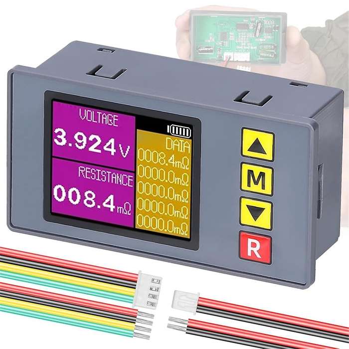 TS457 Voltage Internal Resistance Tester AC 4-Wire Professional Voltmeter Internal Resistance Test D