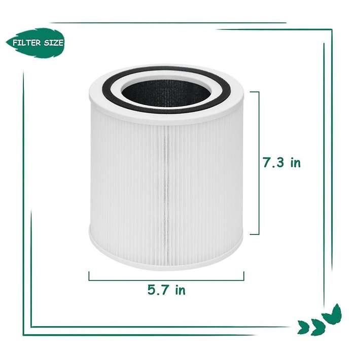 Tt-ap005 Filter Replacement for Tt-ap005 Air Purifier, 3-in-1 Pre-filter, H13 Grade True Hepa Filter
