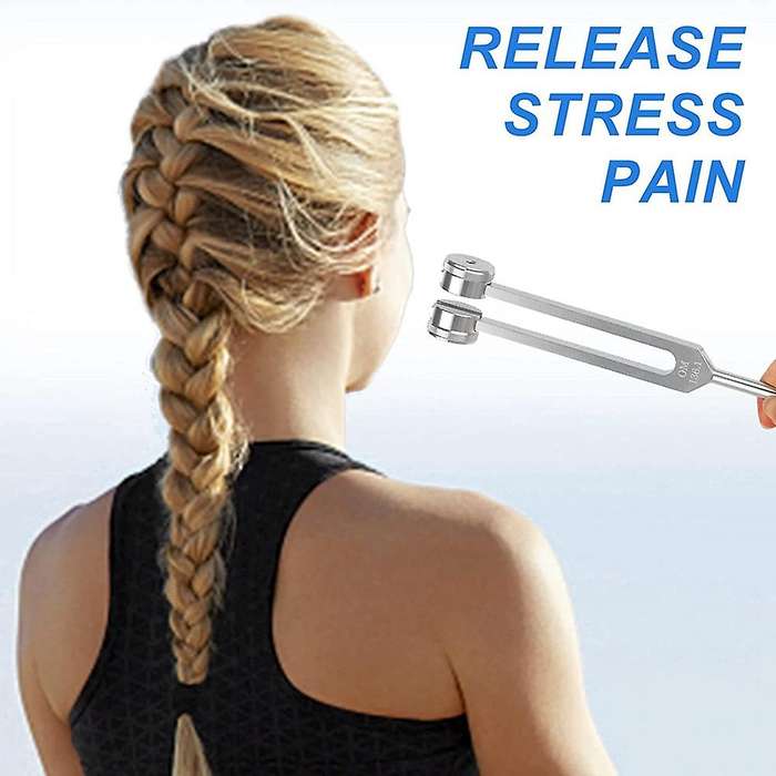 Tuning Fork Set (128hz, 136.1hz, 512hz,4096hz) for Healing Chakra Set