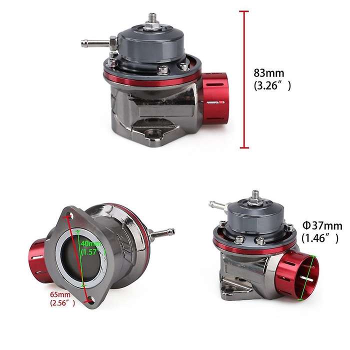 Turbo Pressure Relief Valve Universal Car Aluminum Alloy Blow Off Valve Modified Black