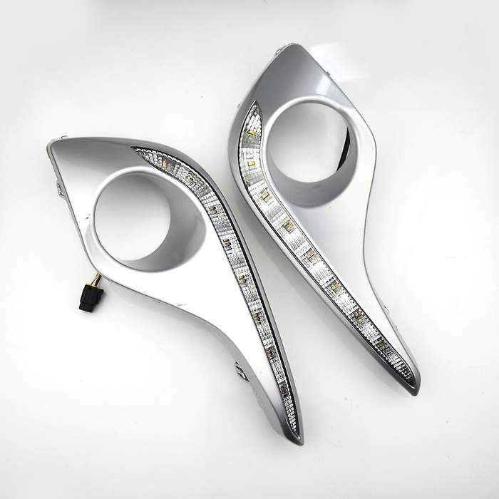 Turn Signal Style Relay Led Drl Daytime Running Lights with Fog Lamp Hole for