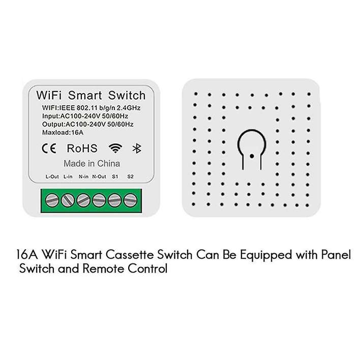 Tuya 16a Wifi Mini Smart Switch Diy Control Relay Timer for Smart Life Yandex