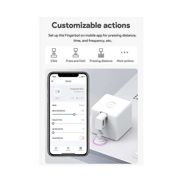TUYA Smart Fingerbot Plus Zigbee Switch Bot Knop Smart Home Smart Life App Voice Control with App