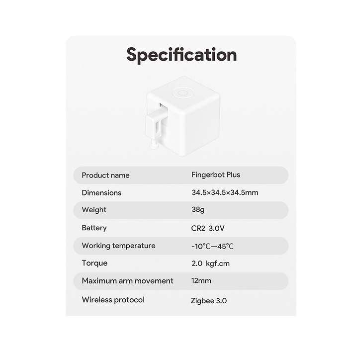 TUYA Smart Fingerbot Plus Zigbee Switch Bot Knop Smart Home Smart Life App Voice Control with App
