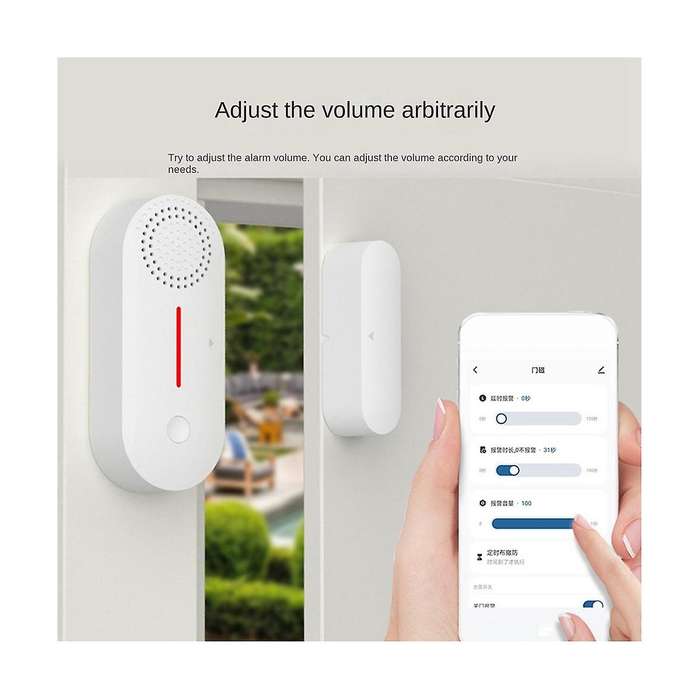 Tuya Wifi Wireless Smart Door Window Sensor System Remote Control Operation Safe Burglar Alarm For