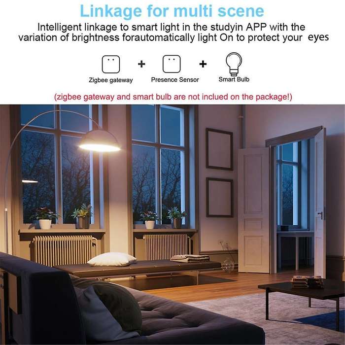 Tuya Zigbee 24G Millimeter Wave Human Presence Detector Radar Light Sensing Detector Sensor Motion S
