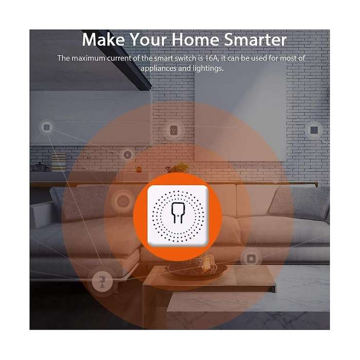 Tuya Wifi Zigbee 16A Mini Smart Switch 1/2/3/4 Bits Support 2 Way Control Smart Life Alexa Google Ho
