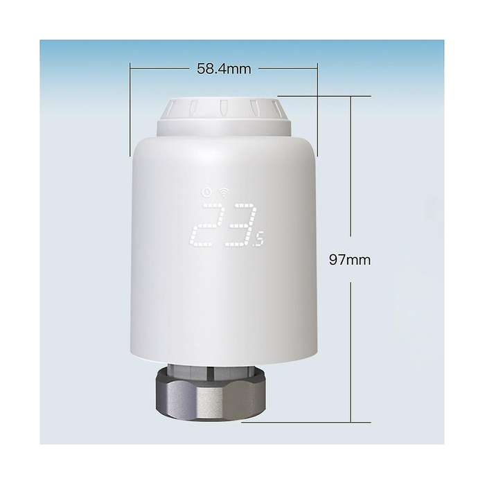Tuya Zigbee Thermostatic Radiator Valve Smartlife Wireless Remote Heating Temperature Controller Vo