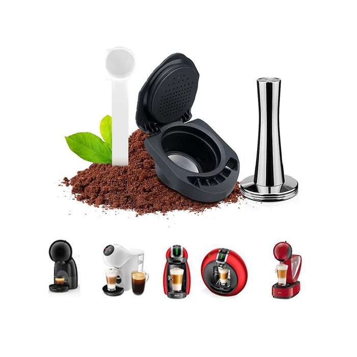 Two Piece Suit Adapter for Reusable Can Be Refilled with Espresso Coffee