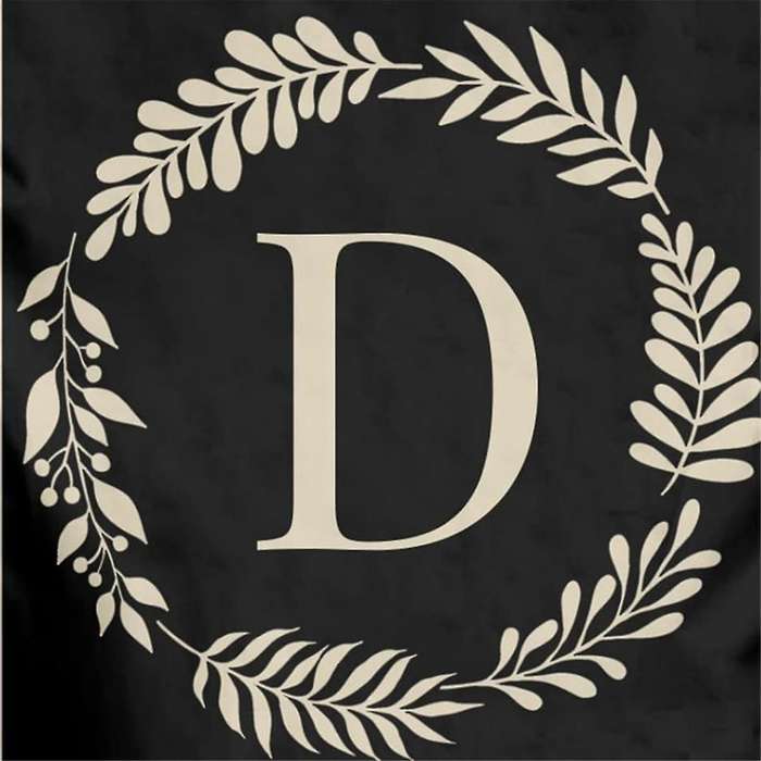 Type A Garden Flag Double Sided Outdoor Wreath Letters Black Garden Flag Decoration