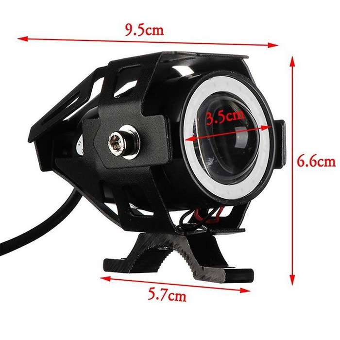 U7 Electric Scooter LED Spotlight Highlight Flashing Angel Eyes Motorcycle LED Light for Electric Sc