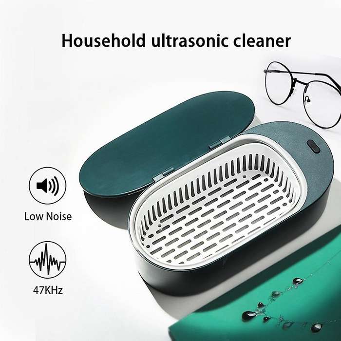 Ultrasonic Cleaner Jewelry Cleaner Portable for Cleaning Jewelry Eyeglasses Watches Shaver Heads Gre
