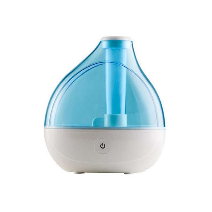 Ultrasonic Cool Humidifier - Compact Overnight Operation for Small Rooms, 2 Settings, Optional Nigh