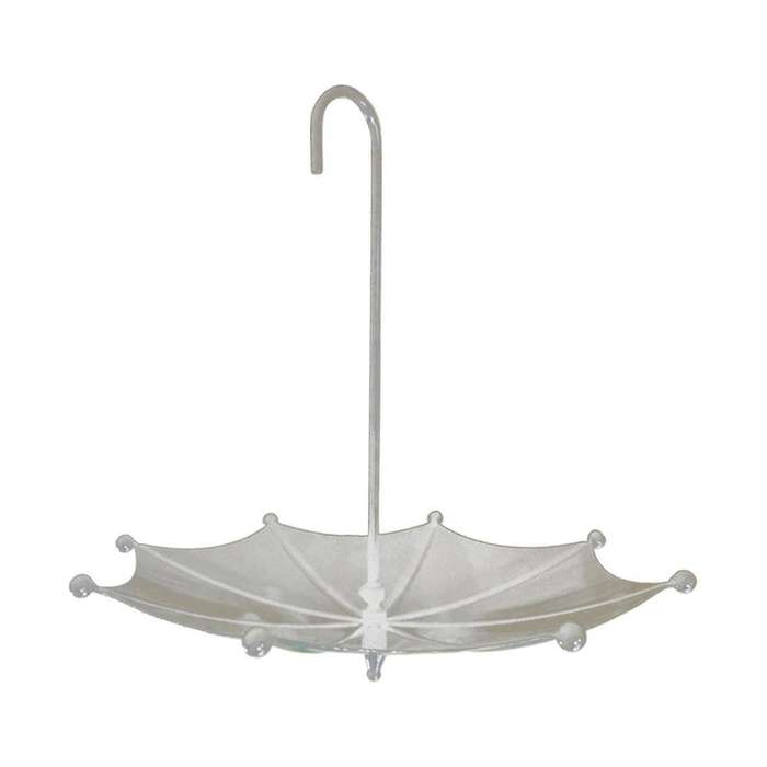 Umbrella Shaped Bird Feeder Hanging Tray, Umbrella Bird Trough Feeder for Outdoors, Umbrella Bird Fe