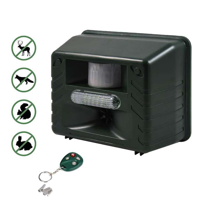 Ultrasonic Outdoor Animal Drive Strobe Led Light Repeller Drive Device with Remote Control for Deer,