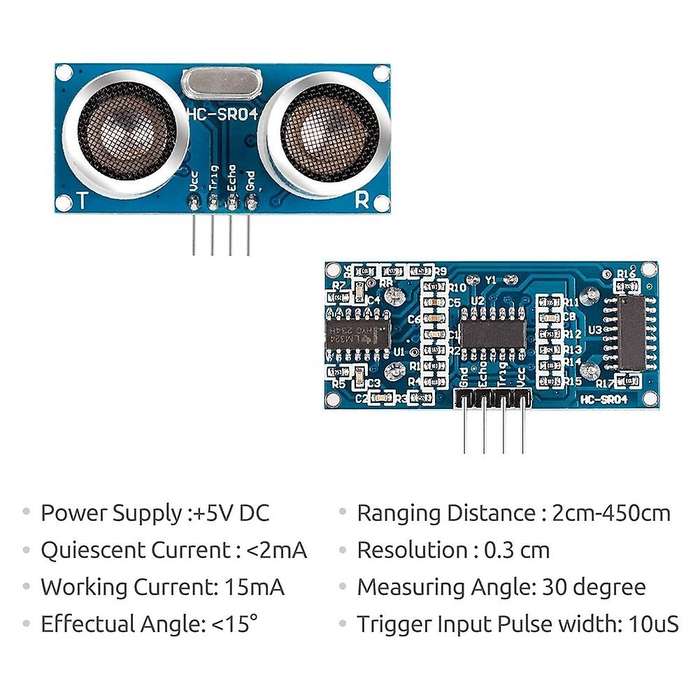 Ultrasonic Module -SR04 Distance Sensor for R3 Duemilanove Nano Robot for Rapsberry Pi 4B 3B+